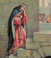 David's Grief Over Absolom (Bible Card)