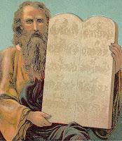 Tablets of the Ten Commandments (Bible Card)