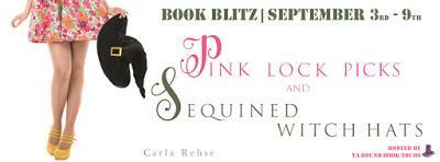 Pink Lock Pics and Sequined Witch Hats by Carla Rehse @YABoundToursPR