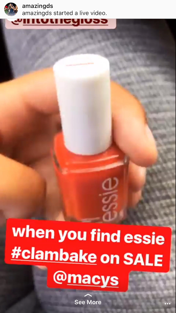 Essie Clambake flooding the Instagram