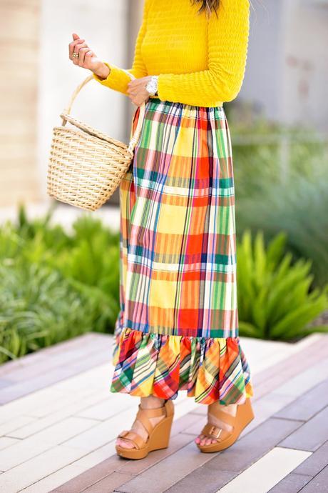 From Grandma with Love // Yellow Plaid Dress + Join Me at Polished Fort Worth