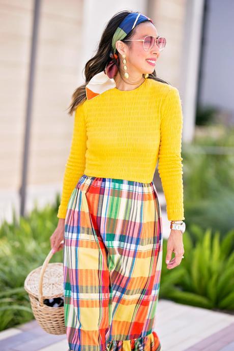 From Grandma with Love // Yellow Plaid Dress + Join Me at Polished Fort Worth