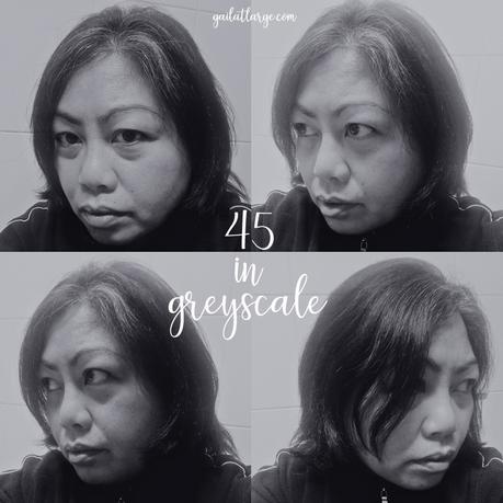 45 in greyscale