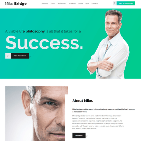 Stellar Redesign : Personal Page Responsive Landing Page Templates