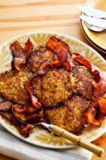 Keto Rutabaga Fritters with Bacon
