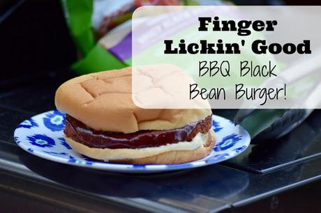 Finger Lickin' Good BBQ Black Bean Burger!