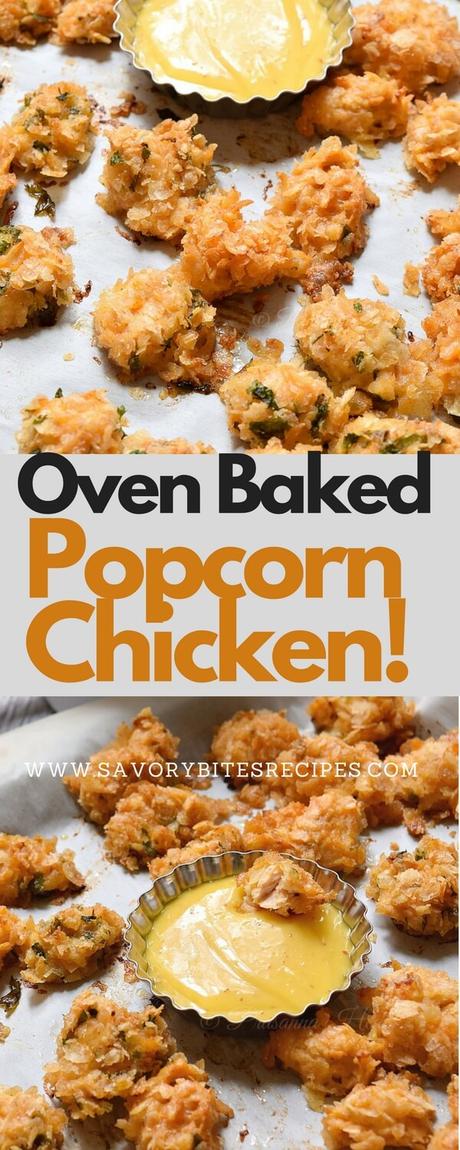 Oven Baked Popcorn Chicken