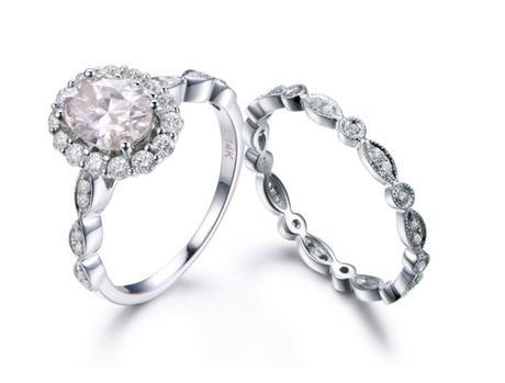 moissanite diamond engagement rings