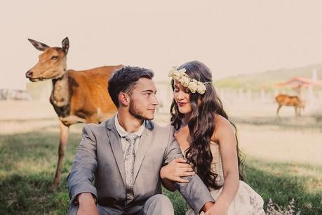 Oh Deer. Realxed Organic Puketapu Wedding Inspiration