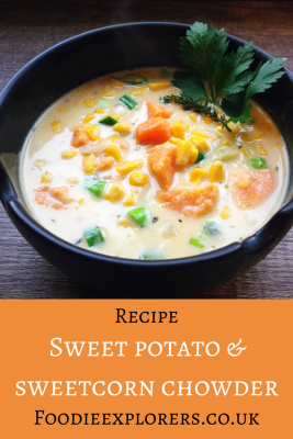 Recipe: Vegan Sweet Potato & Sweetcorn Chowder