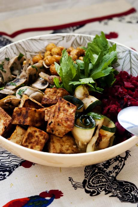 DNAFit – Low Fat Meal Plan: Buddha Bowl with beet rice!
