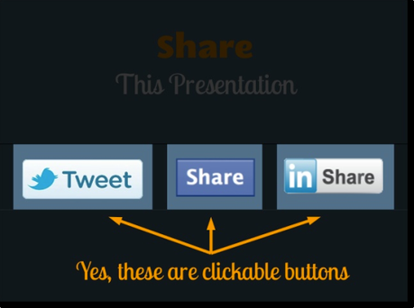 Slideshare social sharing
