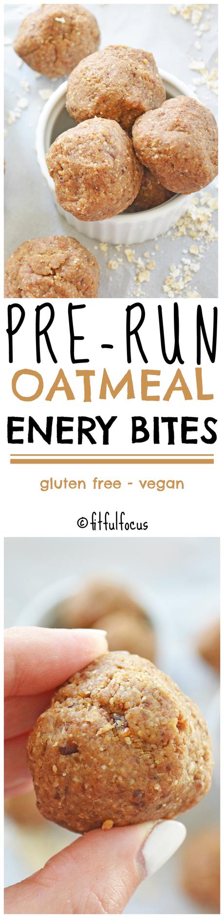 Pre-Run Oatmeal Energy Bites (gluten free, vegan)