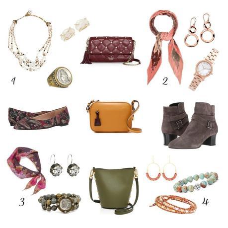 How to create fall accessory bundles. Details at une femme d'un certain age.