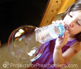 Image: Water Bottle Bubble Fun