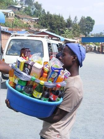 Rwanda street food. bus trip Musanze