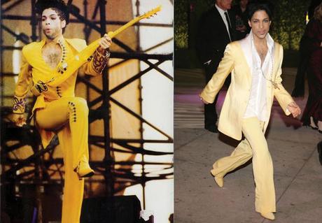 Prince's Sign o' the Times Yellow High-Heel Boots at Auction