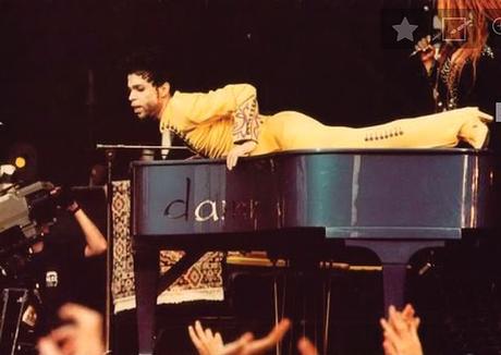 Prince's Sign o' the Times Yellow High-Heel Boots at Auction