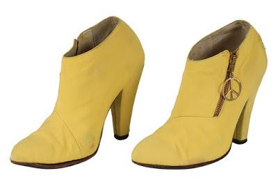 Prince's Sign o' the Times Yellow High-Heel Boots at Auction