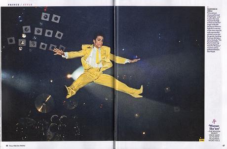 Prince's Sign o' the Times Yellow High-Heel Boots at Auction