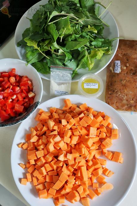 Chicken Sausage Sweet Potato Kale Hash Ingredients