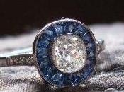 Sapphire Cushion Diamond Ring