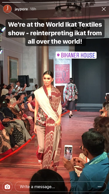 Jaypore at World Ikat Textiles Show 2017 in Bikaner House!