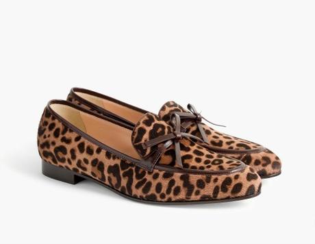 Leopard loafers from J.Crew. Details at une femme d'un certain age.