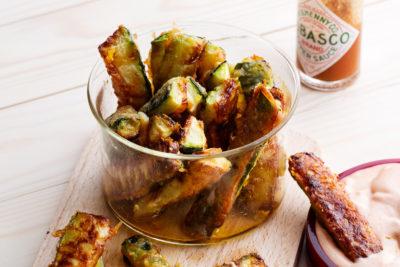 Keto Zucchini Fries with Spicy Tomato Mayo