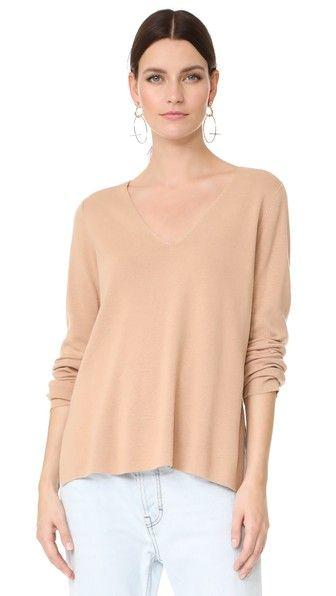 V-neck sweater from T by Alexander Wang. Details at une femme d'un certain age.