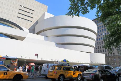 41. The cylindrical shape of the iconic Solomon R. Guggenheim Museum, designed by Frank Lloyd Wright, certainly makes an impression in New York City's Upper East Side.