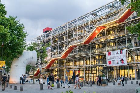 47. The Pompidou Centre in Paris, designed by Richard Rogers and Renzo Piano, contains a modern art museum, a music centre, and a well-stocked public library.