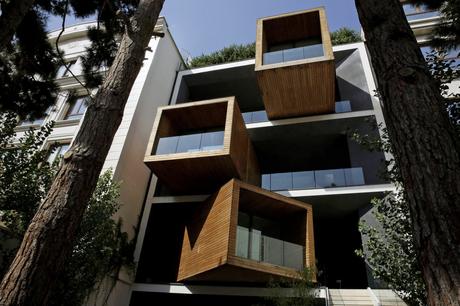 56. The rooms of Sharifi-ha House in Tehran, Iran, can be rotated by 90-degrees to allow for shifting perspectives on the outside world.