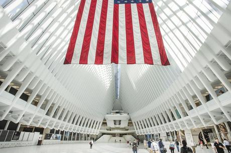 53. Look up inside New York City's new World Trade Center PATH station for a phenomenal view of the steel and concrete structure created by architect Santiago Calatrava.