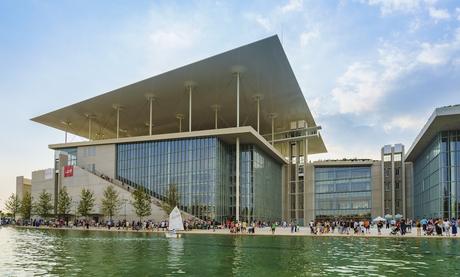 73. Renzo Piano's Stavros Niarchos Foundation Cultural Centre is built on top of an artificial hill in Athens.