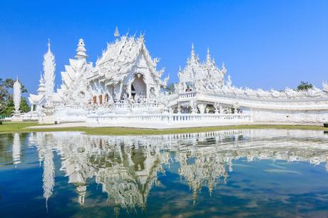 3. Find peace at Wat Rong Khun, also known as the White Temple, in northern Thailand.