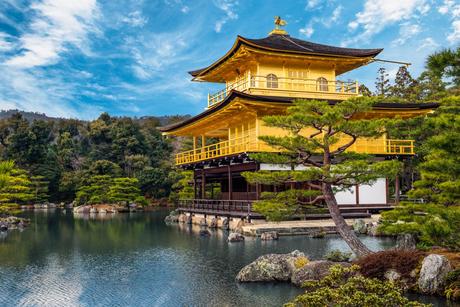 25. Rokuon-ji, or the Golden Pavilion, is a Zen Buddhist temple in Kyoto, Japan.