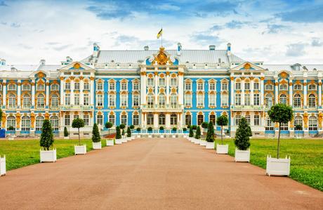 71. The Catherine Palace just south of St. Petersburg was where the Russian Tsars spent their summer months.