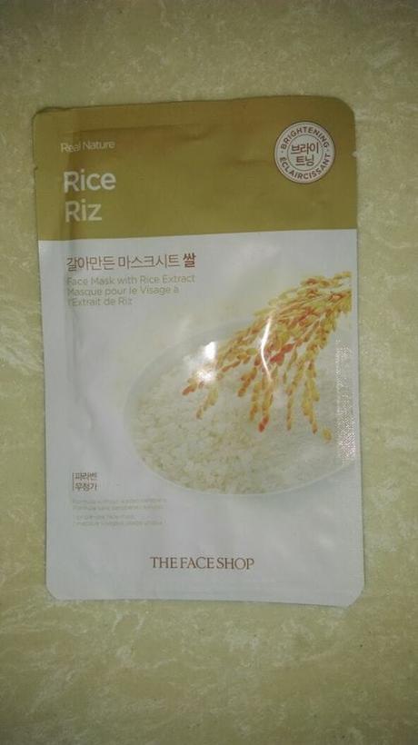 The Face Shop Real Nature Rice Face Mask Sheet Review