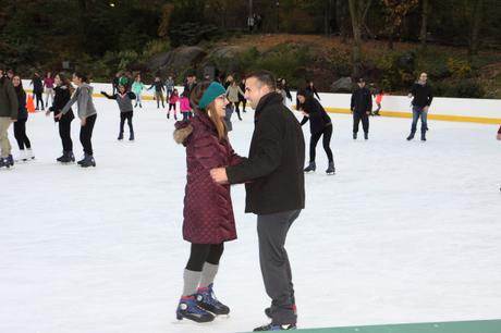 Rafael and Becca’s Engagement at the Ice Rink in Central Park