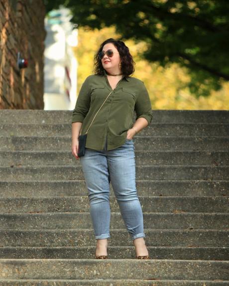 What I Wore: Grey and Olive
