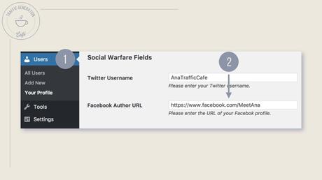 How to set up FB Author Tags with Social Warfare, step 1