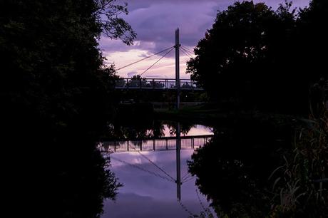 2500 Miles Sept Update - Bridge at New Bradwell purple skies