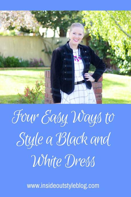 Four Easy Ways to Style a Black and White Dress
