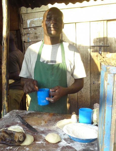 man making rolex Kampala