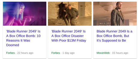 Box Office: Blade Runner: 2049 Is a One-Quadrant Movie With a Four-Quadrant Budget