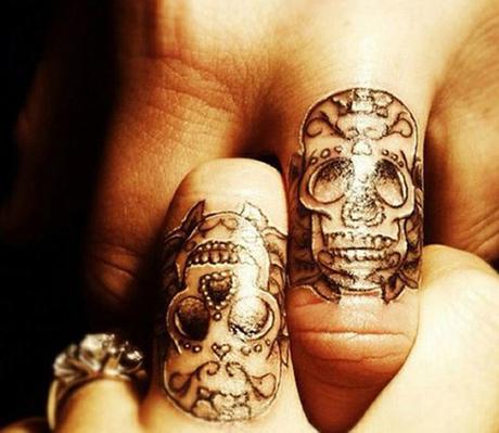 skull-couple-tattoo