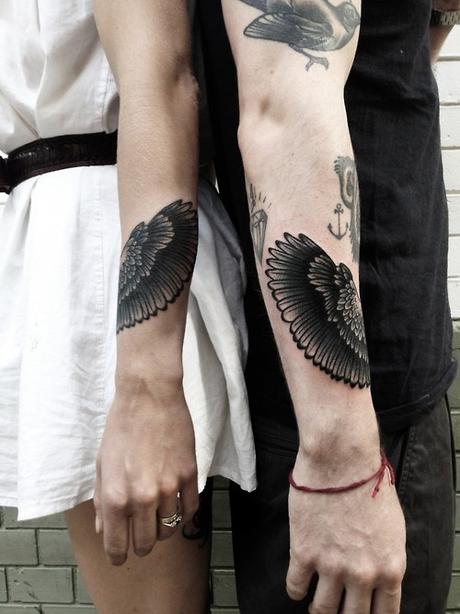 wing-tattoos-for-couple-on-arm