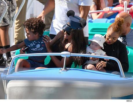 Janet Jackson and Ciara Fun Day At Disneyland With Their Sons