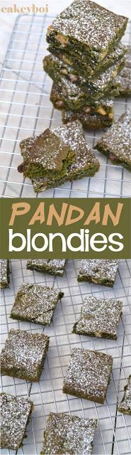 blondies flavoured with pandan the popular south asian flavouring